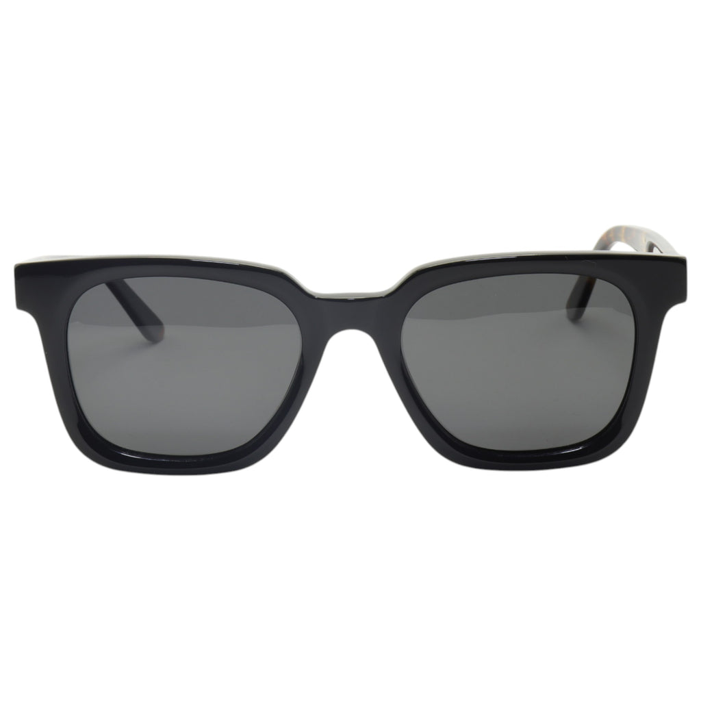 Óculos de sol acetato quadrado azul/ preto