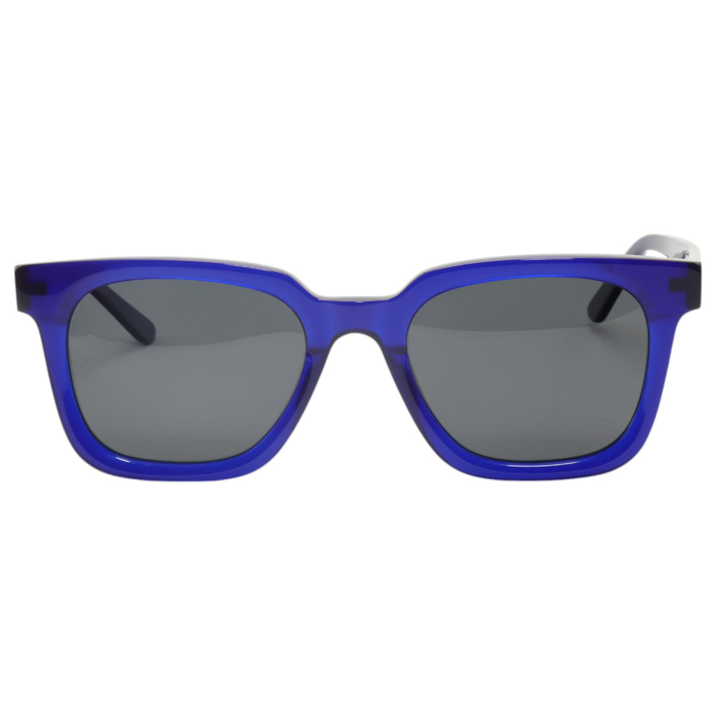 Óculos de sol acetato quadrado azul/ preto
