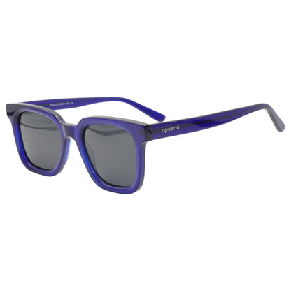 Óculos de sol acetato quadrado azul/ preto