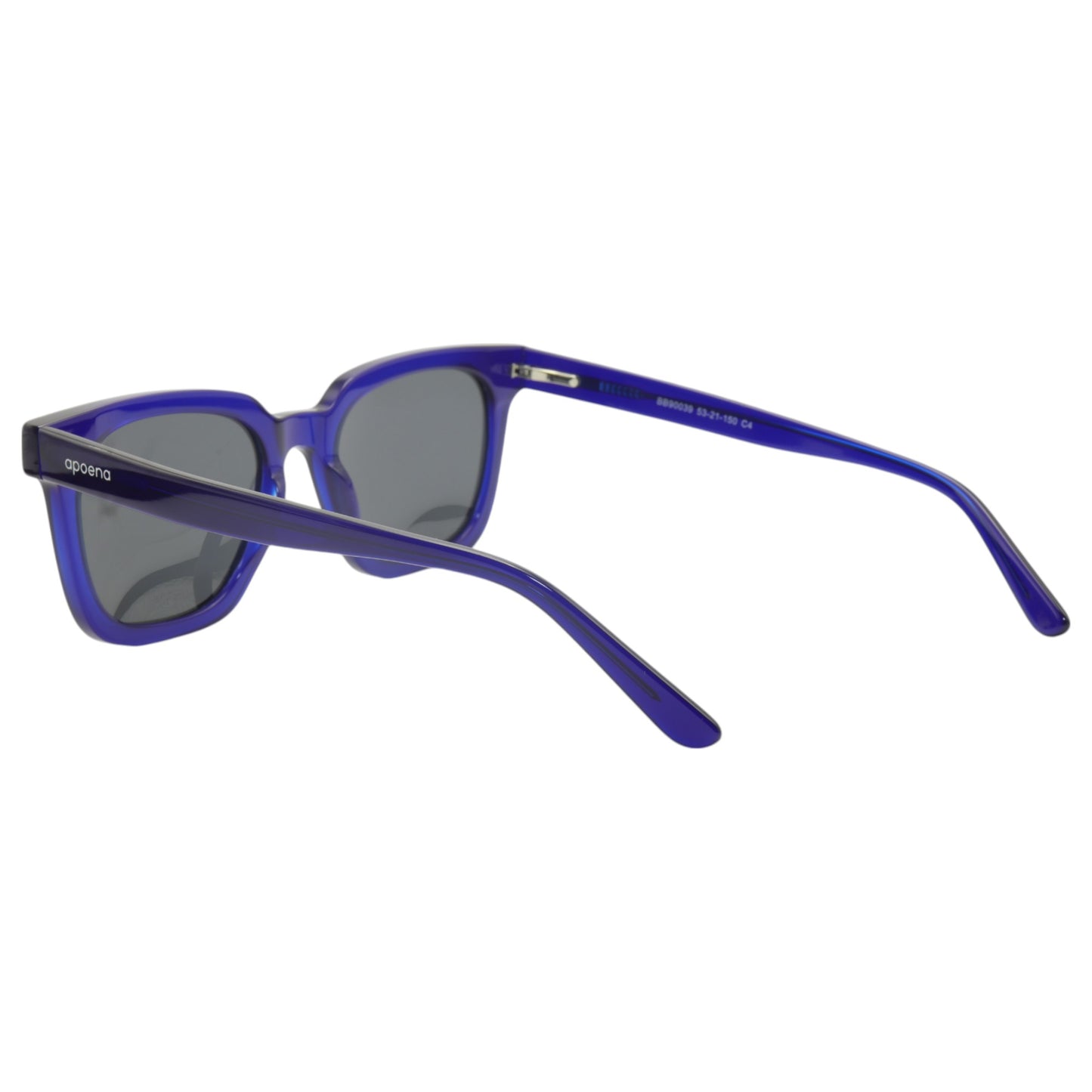 Óculos de sol acetato quadrado azul/ preto