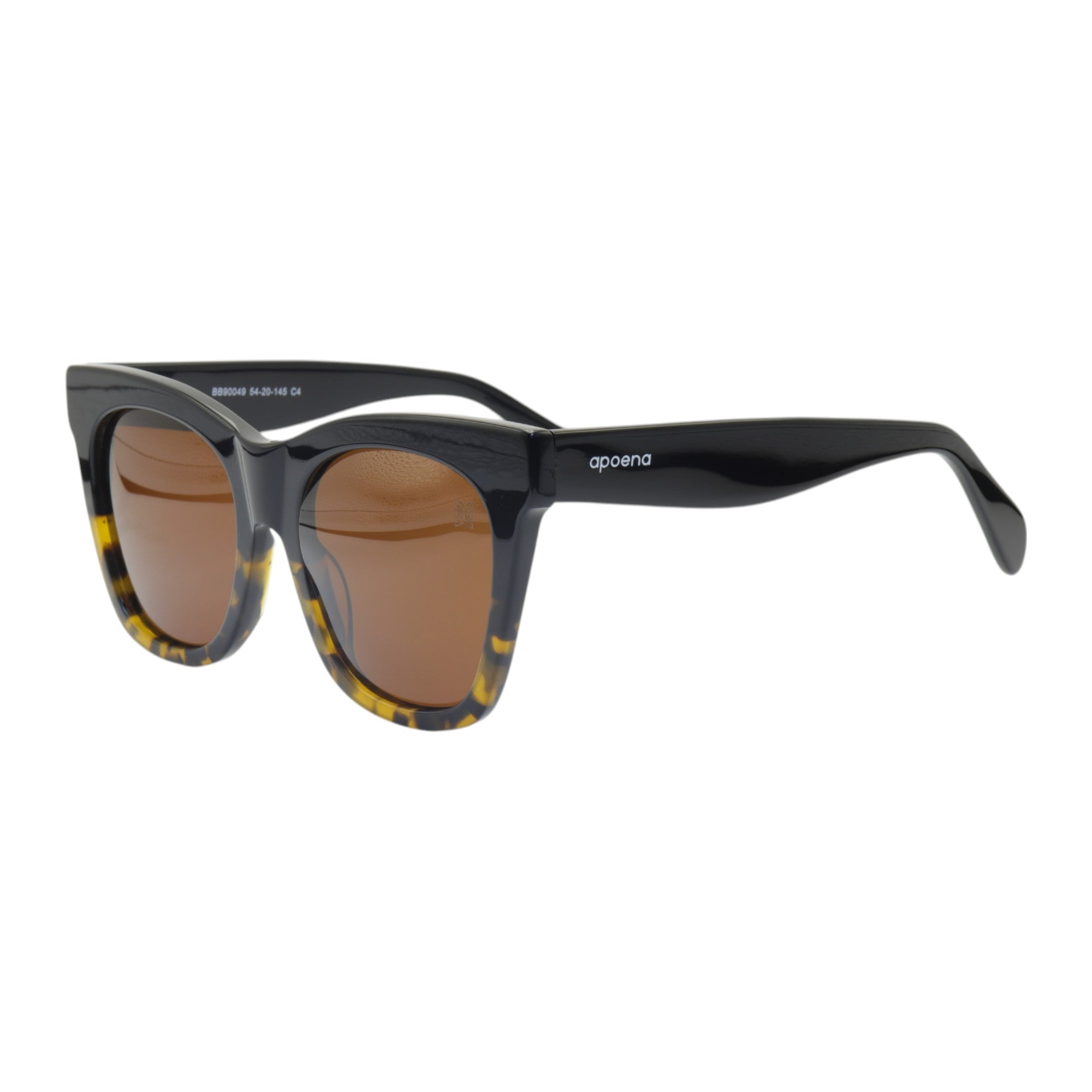 Óculos de sol acetato quadrado tartaruga