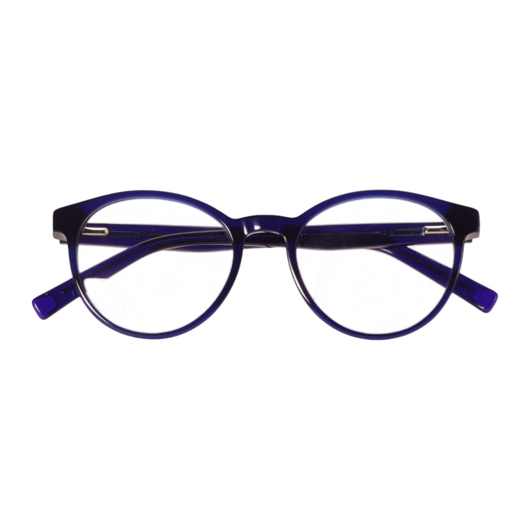 Armação para óculos de grau acetato redondo verde/ vinho/ azul
