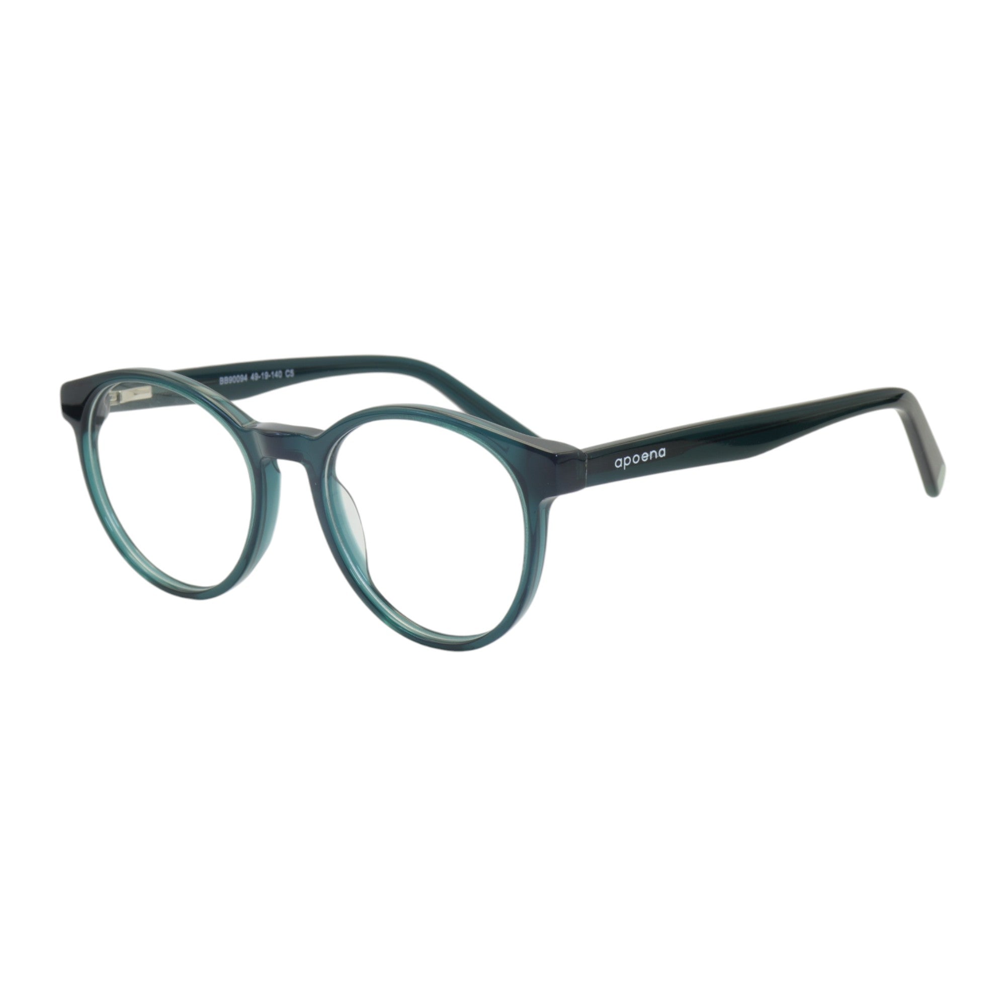 Armação para óculos de grau acetato redondo verde/ vinho/ azul