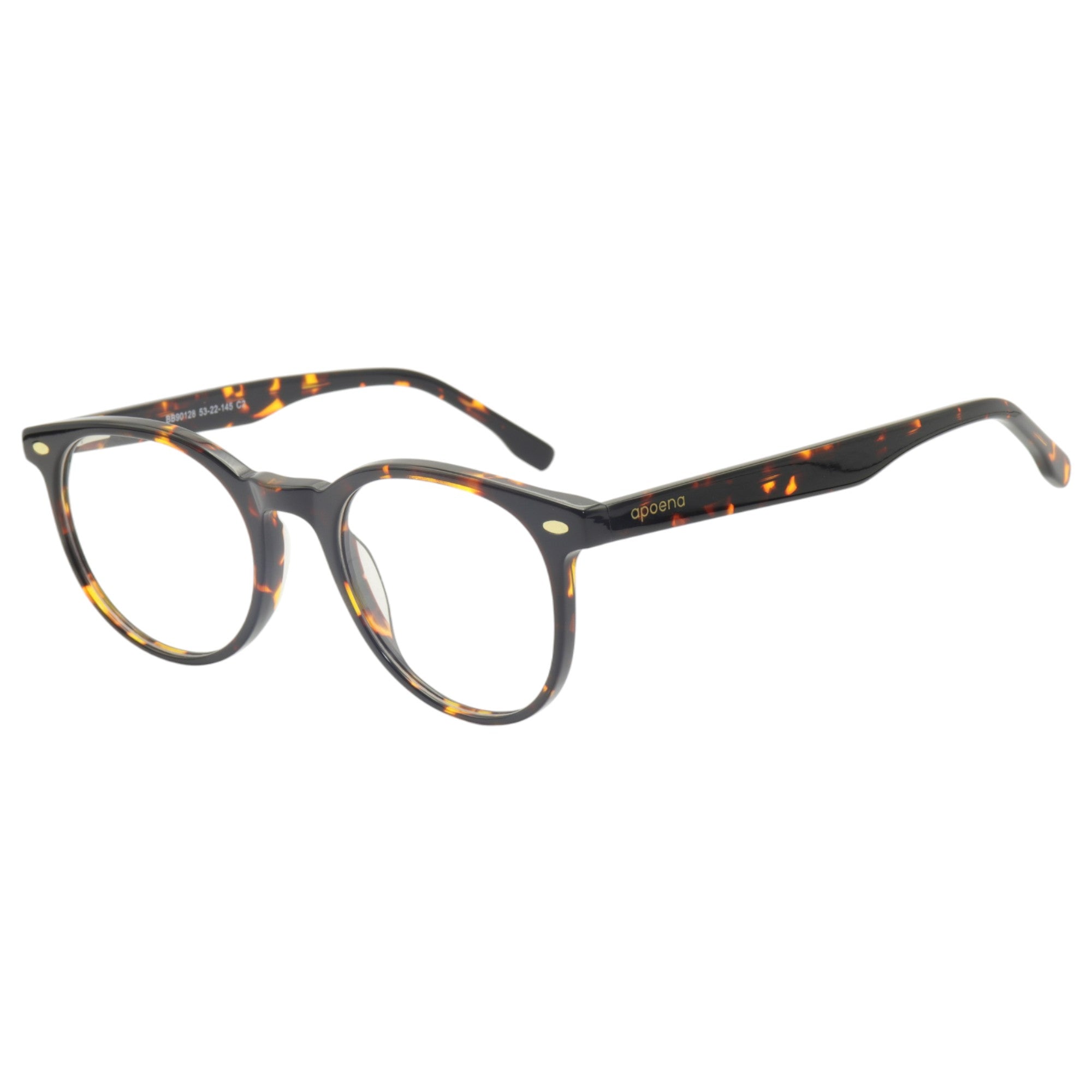Armação para óculos de grau acetato gatinho tartaruga/ preto