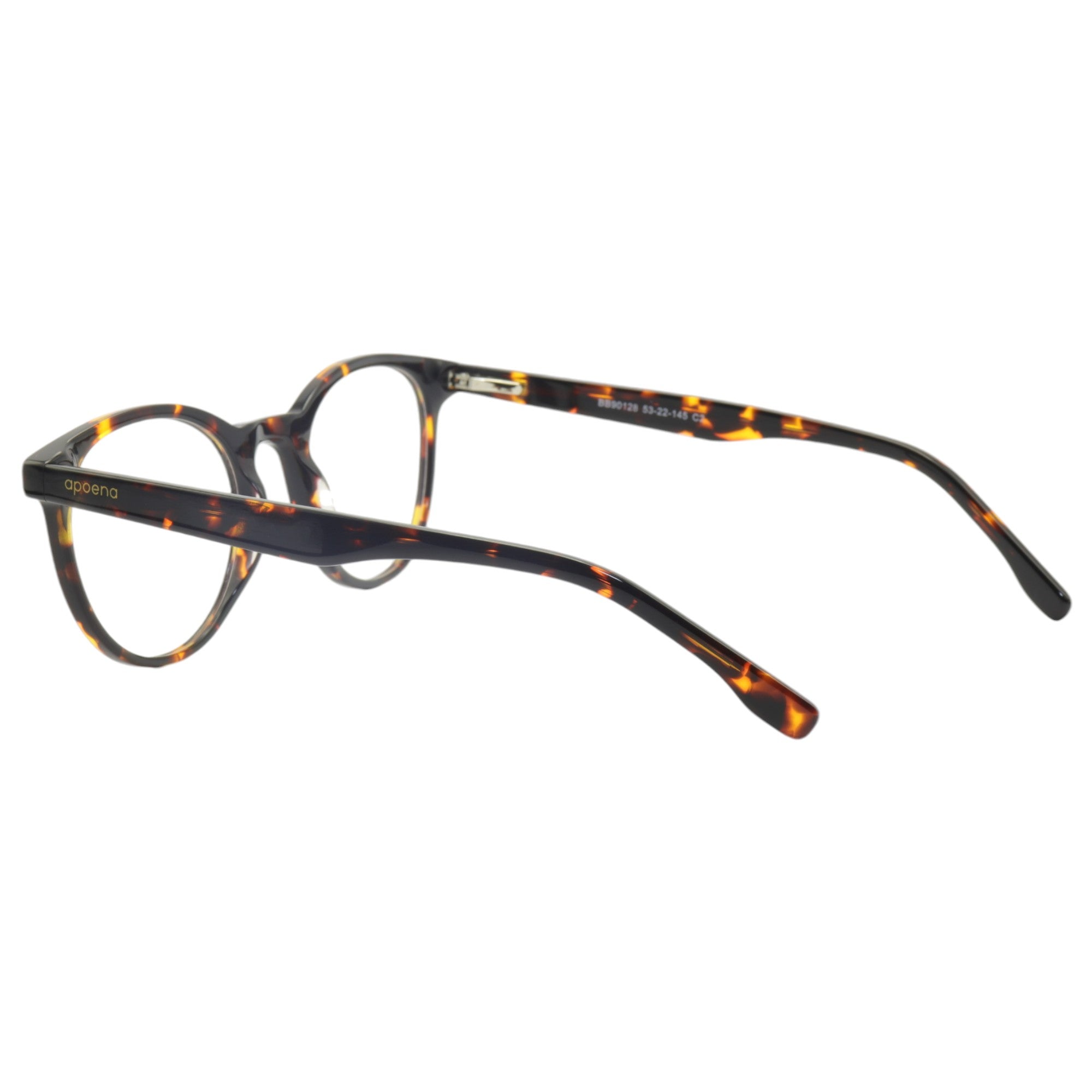 Armação para óculos de grau acetato gatinho tartaruga/ preto