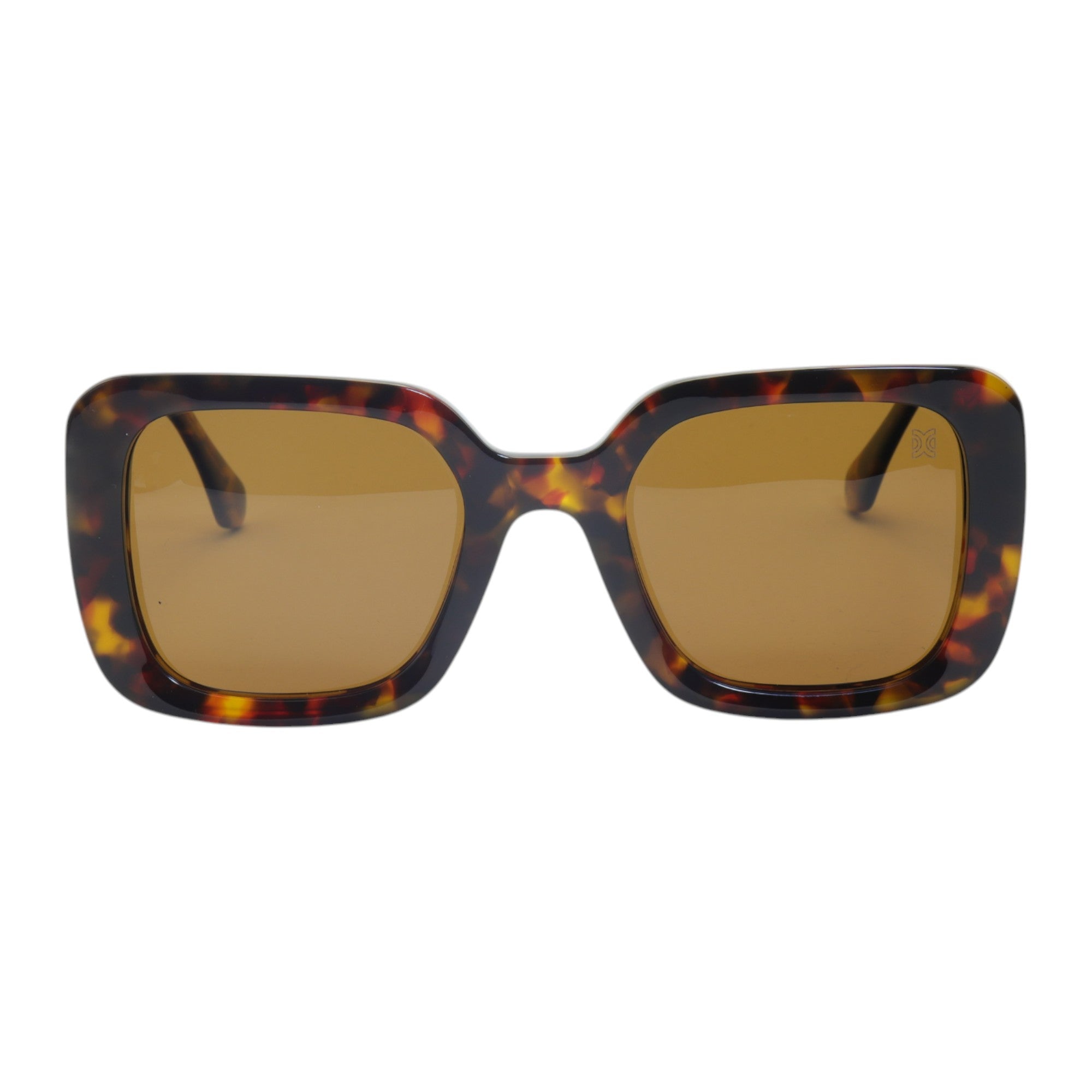 Óculos de sol acetato quadrado tartaruga