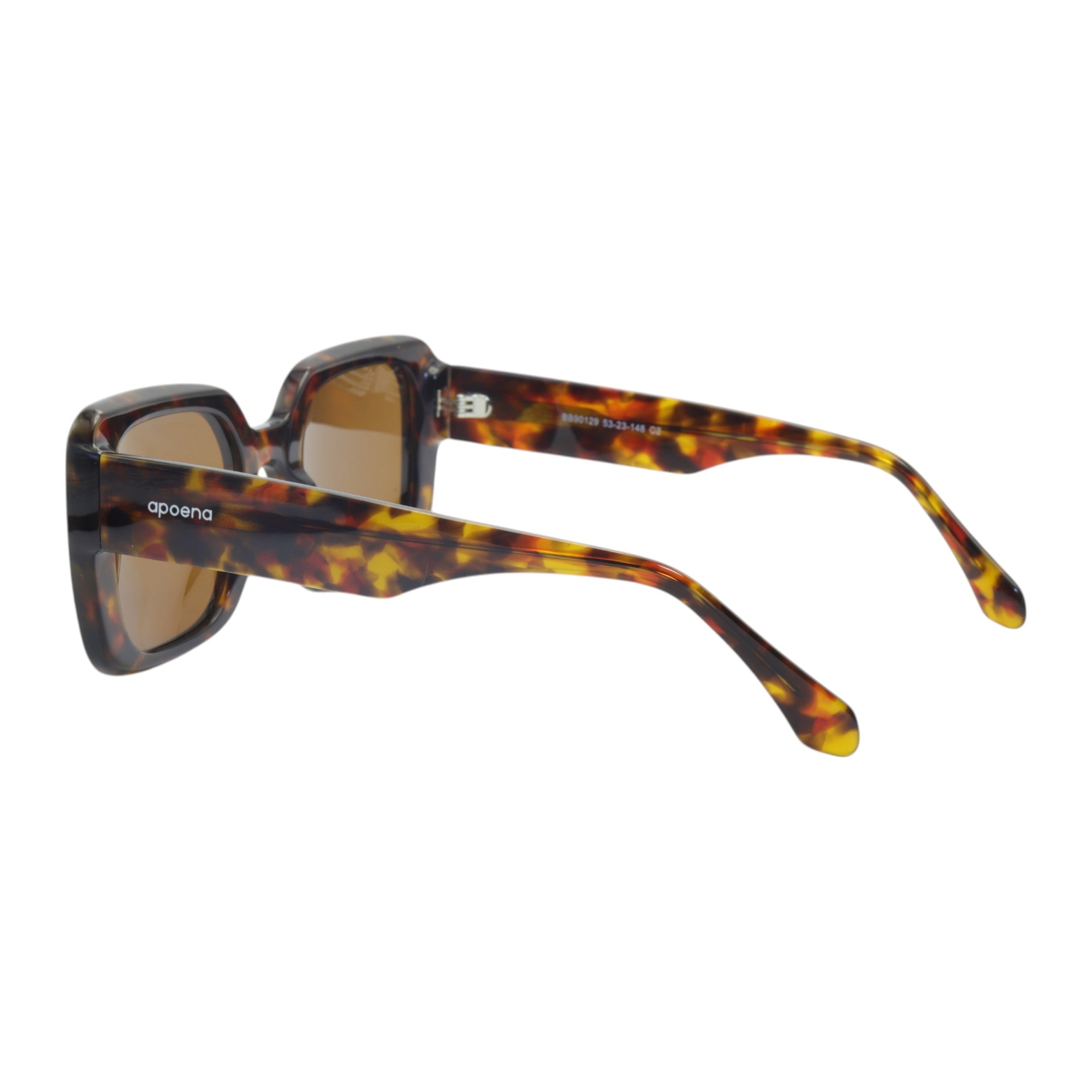 Óculos de sol acetato quadrado tartaruga