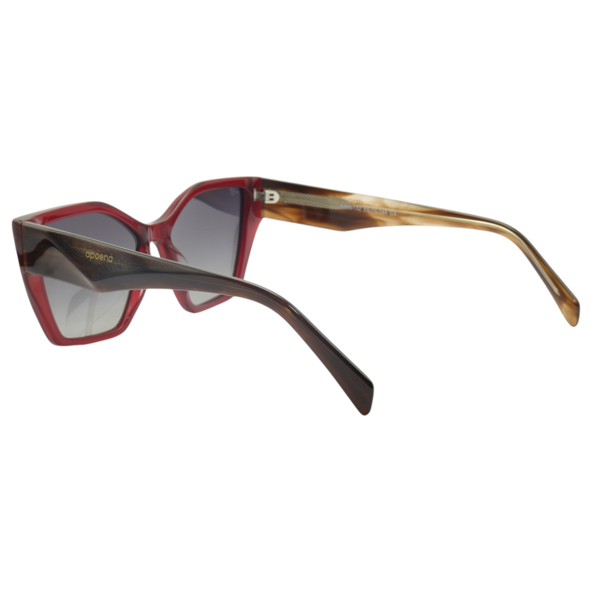 Óculos de sol acetato gatinho vermelho/ preto