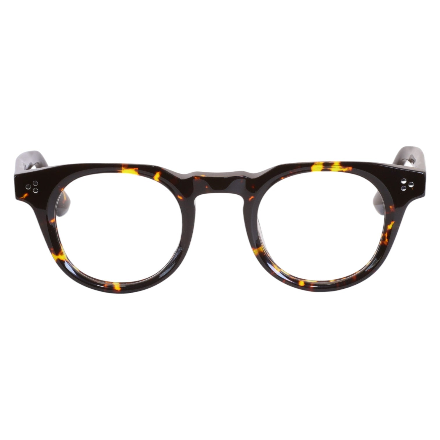 Armação para Óculos de Grau Redondo Acetato Tartaruga Unissex