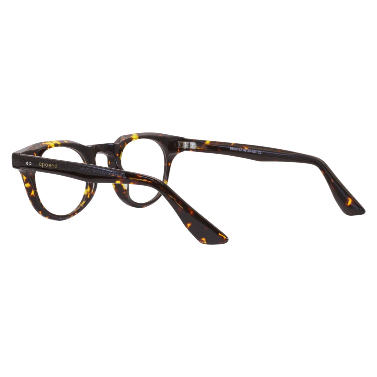 Armação para Óculos de Grau Redondo Acetato Tartaruga Unissex