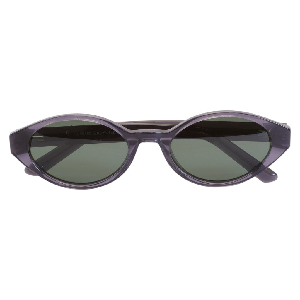 Óculos de Sol Oval Acetato Roxo Translúcido Feminino
