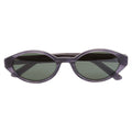 Óculos de Sol Oval Acetato Roxo Translúcido Feminino
