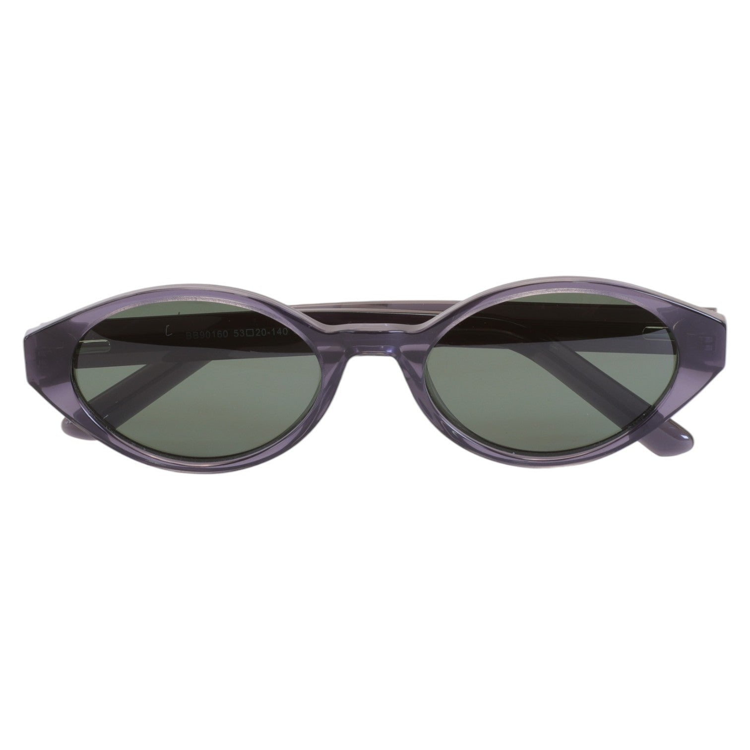 Óculos de Sol Oval Acetato Roxo Translúcido Feminino