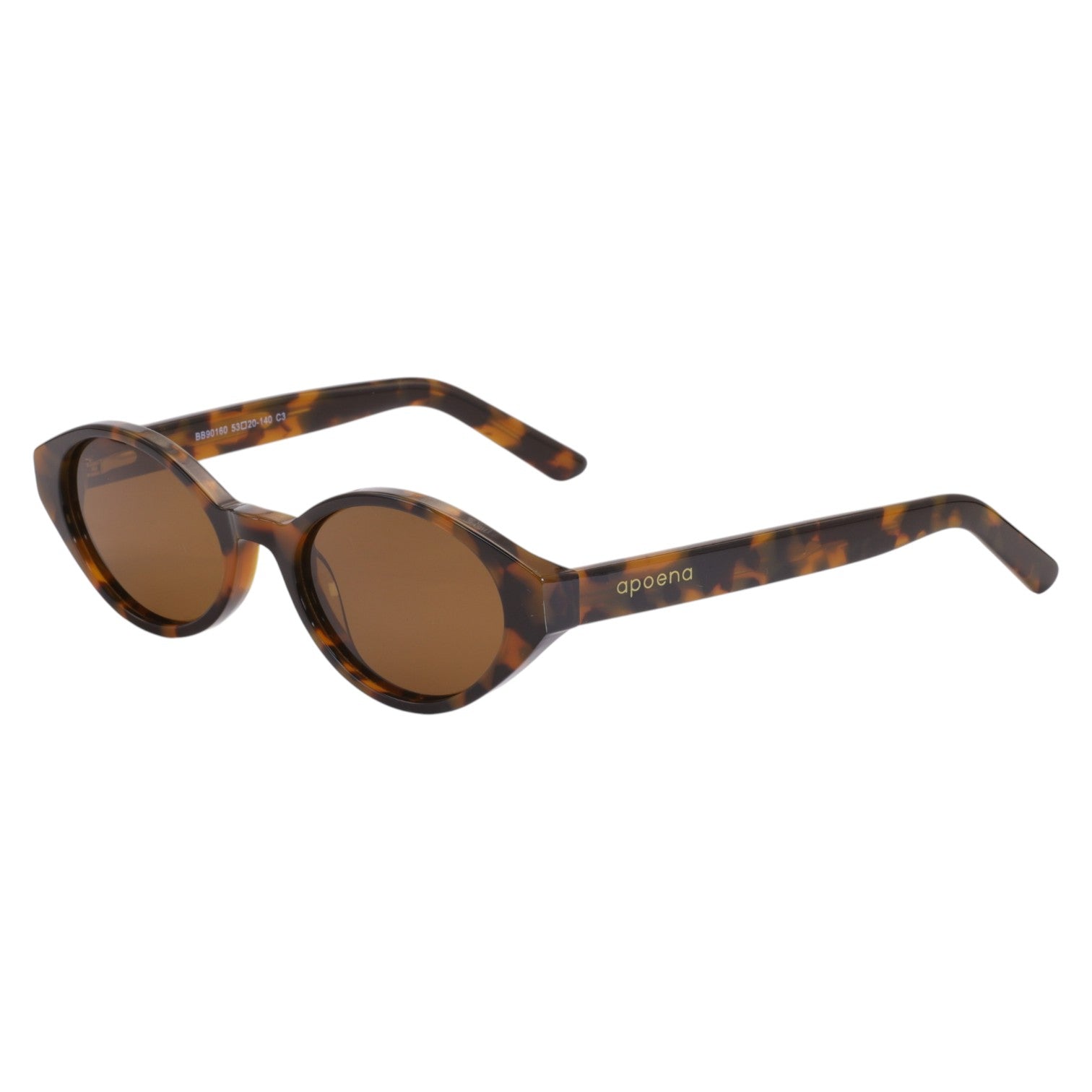 Óculos de Sol Oval Acetato Tartaruga Feminino