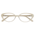 Armação para Óculos de Grau Oval Acetato Pérola Feminino