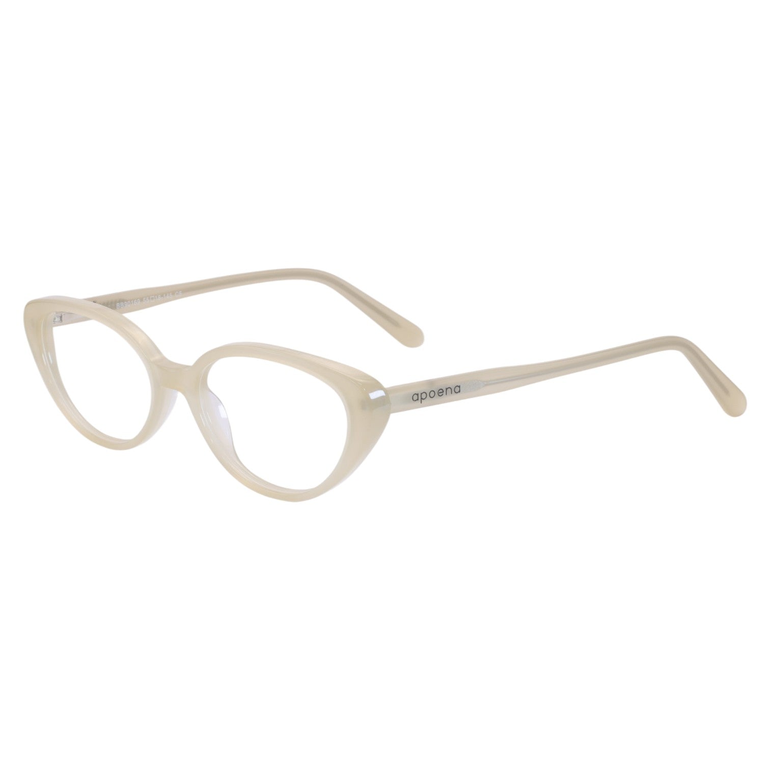 Armação para Óculos de Grau Oval Acetato Pérola Feminino