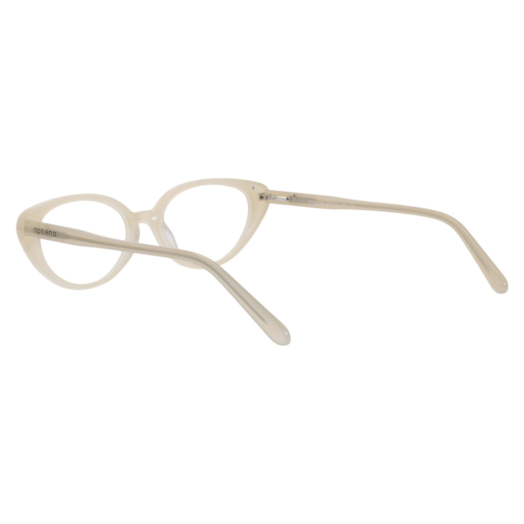 Armação para Óculos de Grau Oval Acetato Pérola Feminino