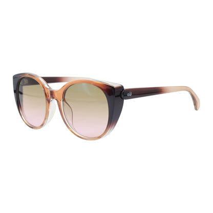 Óculos de sol tr-90-nylon redondo rosa