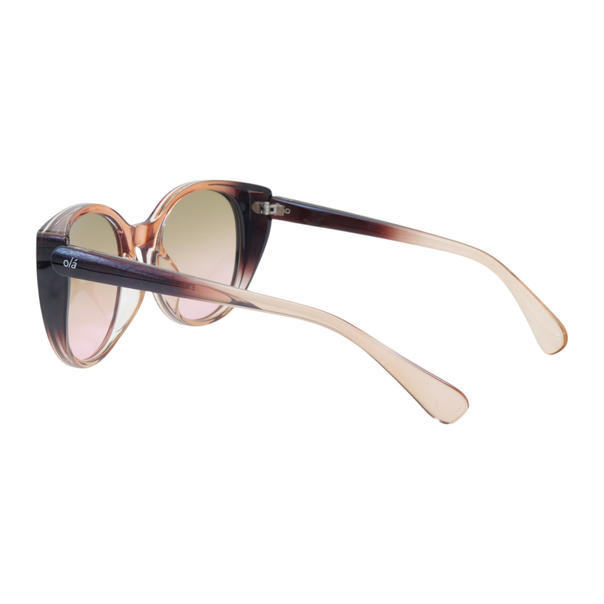 Óculos de sol tr-90-nylon redondo rosa