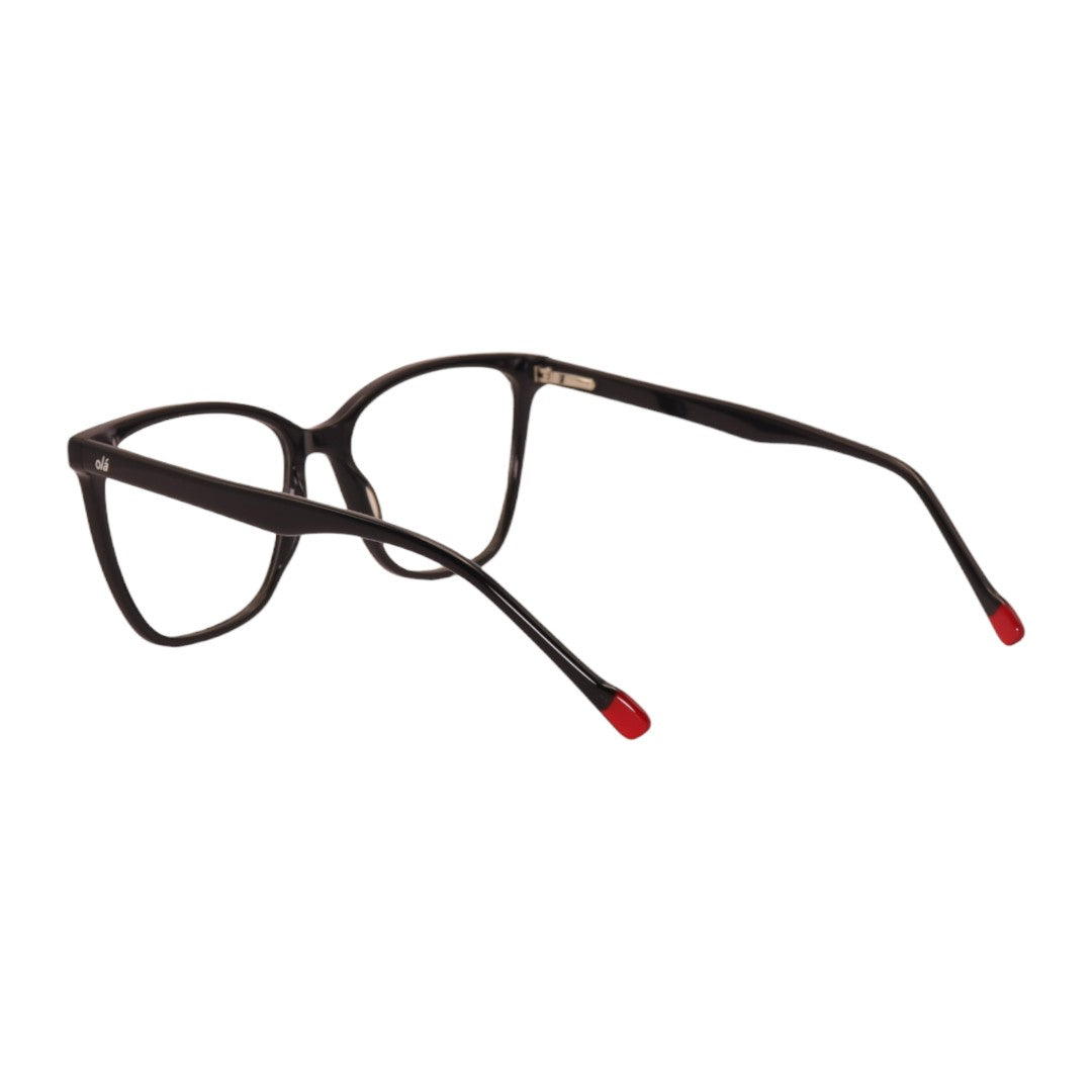 Armação para óculos de grau tr-90-nylon gatinho preto