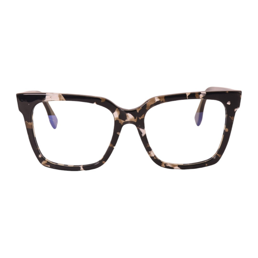 Armação para óculos de grau acetato quadrado rosa/ tartaruga