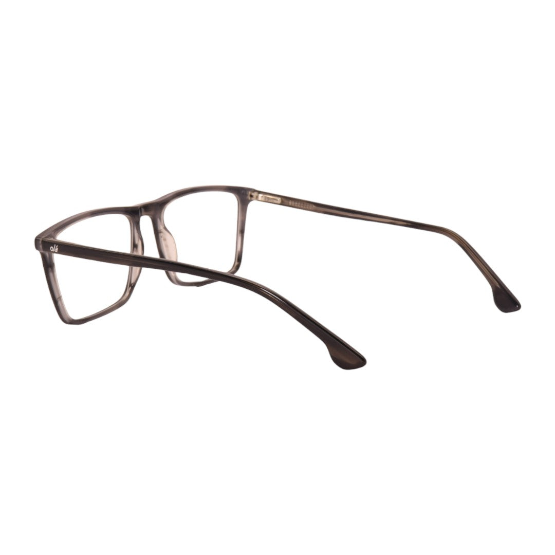 Armação para óculos de grau tr-90-nylon retangular preto/ grafite/ vermelho