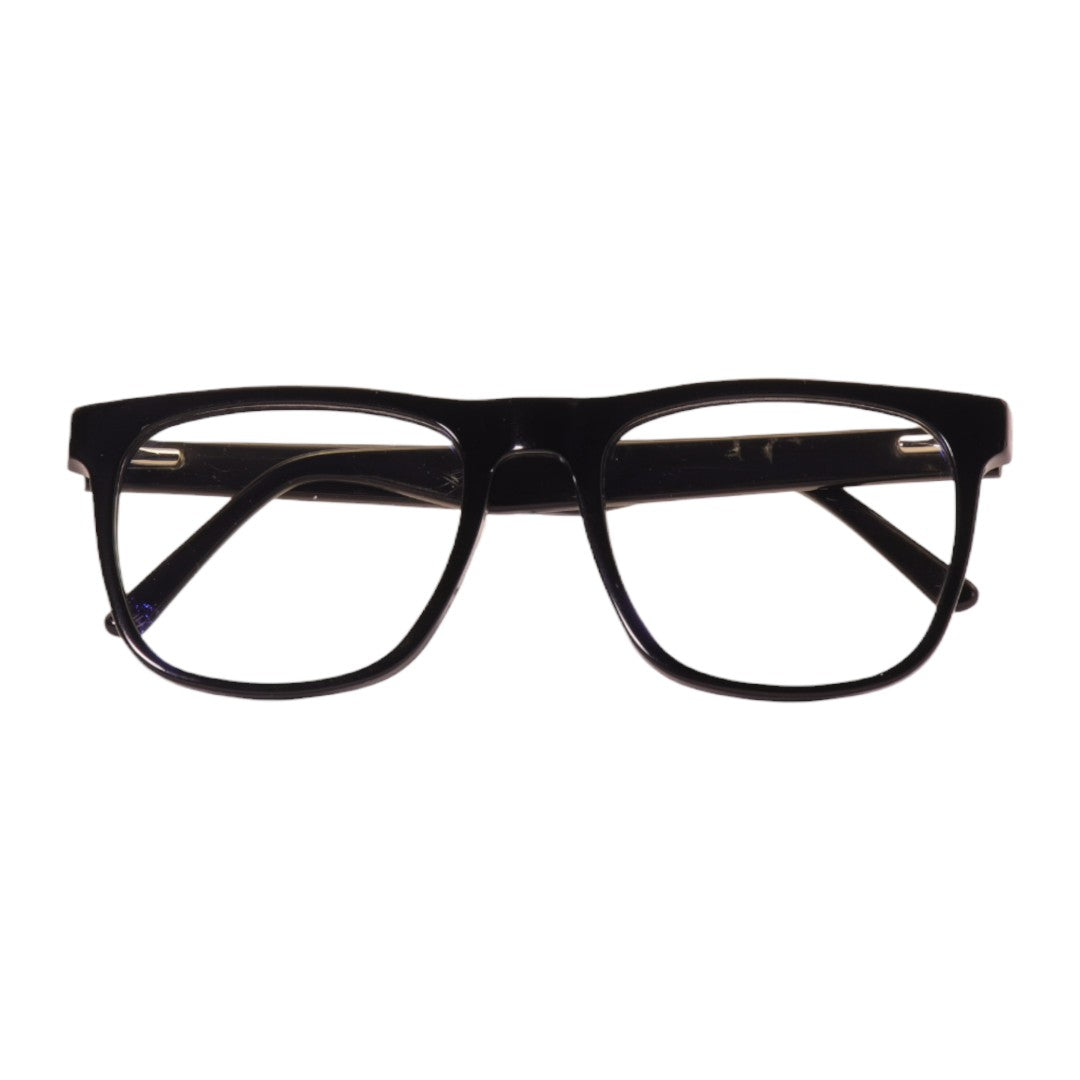 Armação para óculos de grau acetato retangular tartaruga/ preto