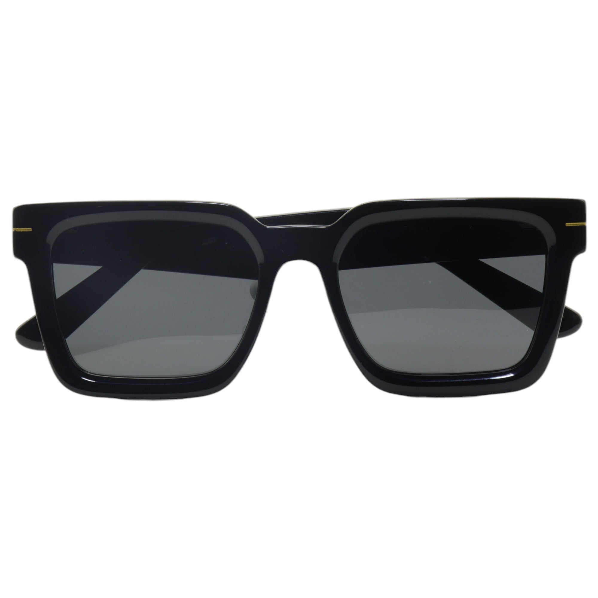 Óculos de sol acetato retangular amarela/ preto/ transparente