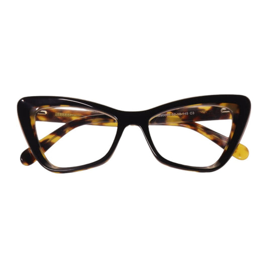 Armação para óculos de grau acetato gatinho tartaruga/ vermelho
