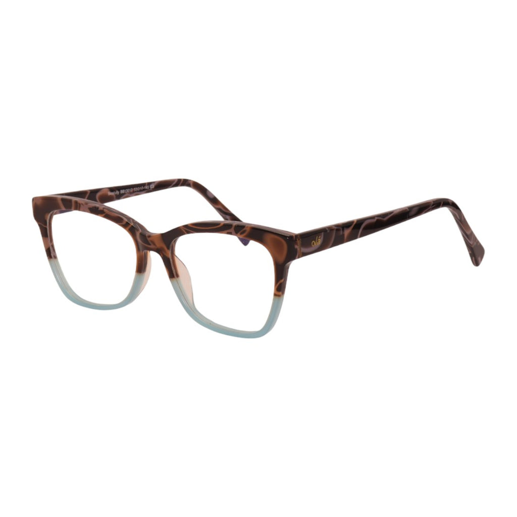 Armação para óculos de grau tr-90-nylon gatinho marrom