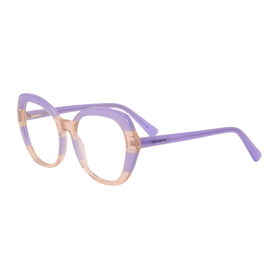 Armação para óculos de grau acetato redondo verde/ azul