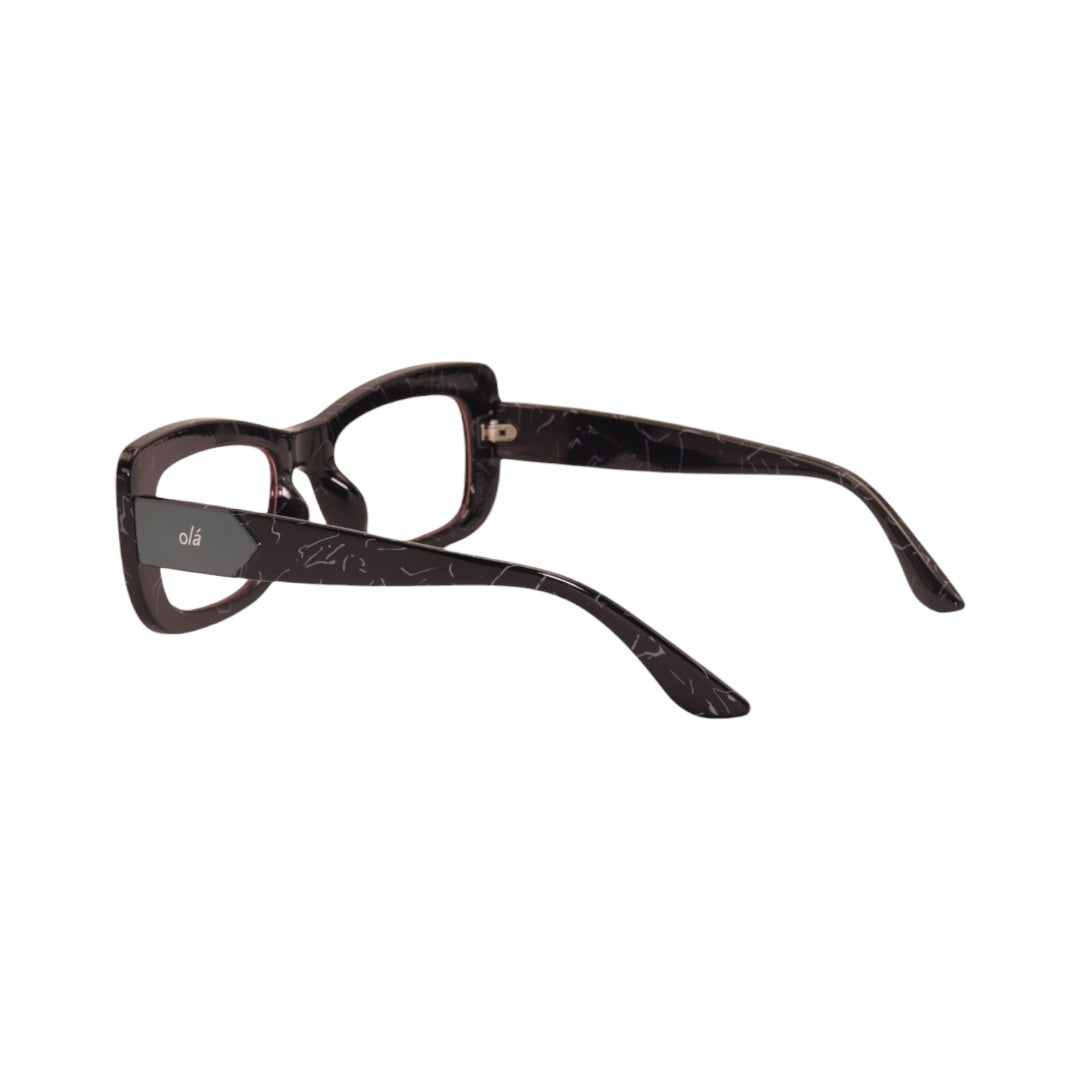 Armação para óculos de grau tr-90-nylon retangular preto