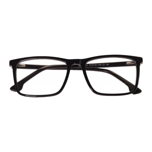Armação para óculos de grau tr-90-nylon retangular preto/ grafite/ vermelho