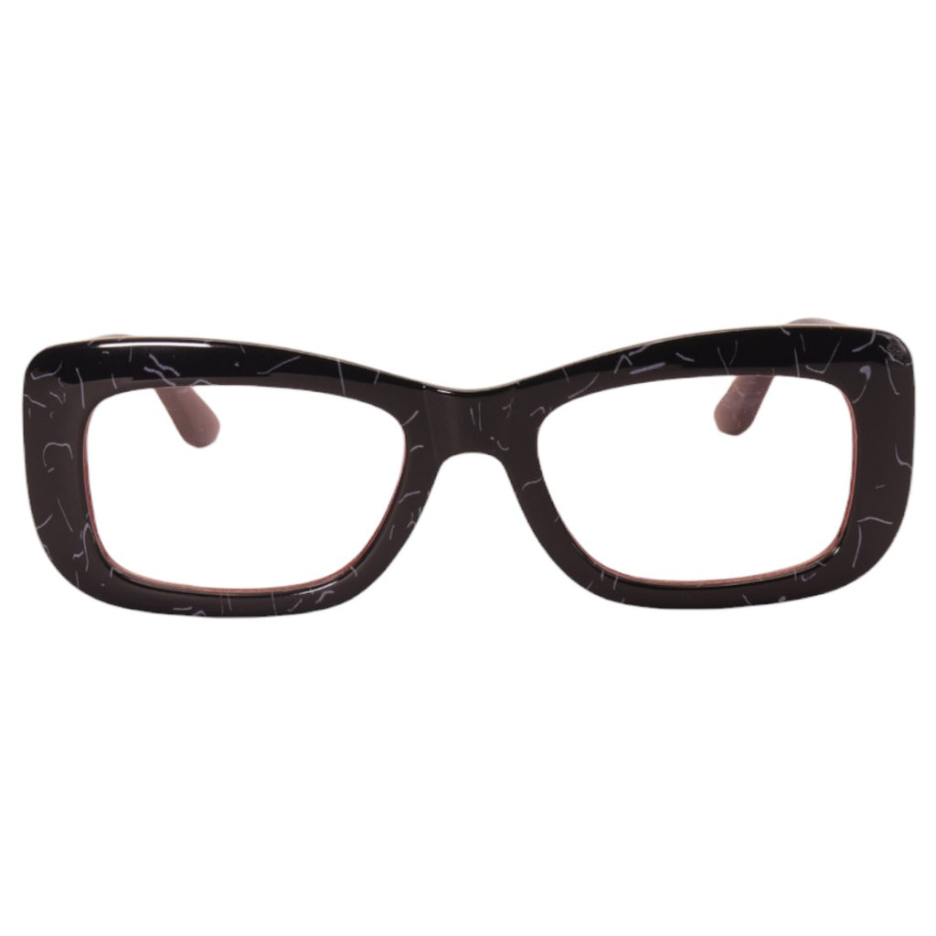 Armação para óculos de grau tr-90-nylon retangular preto