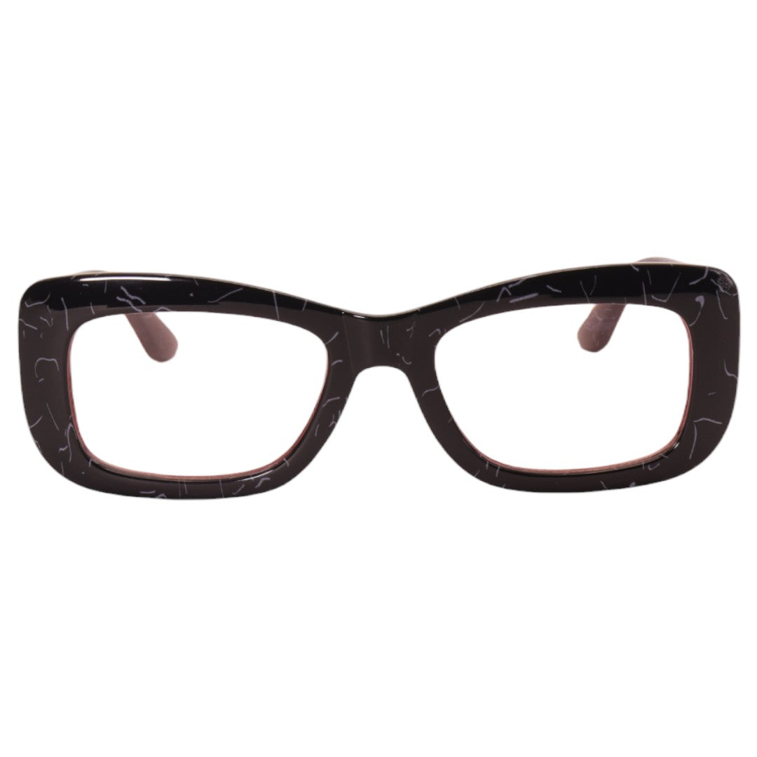 Armação para óculos de grau tr-90-nylon retangular preto