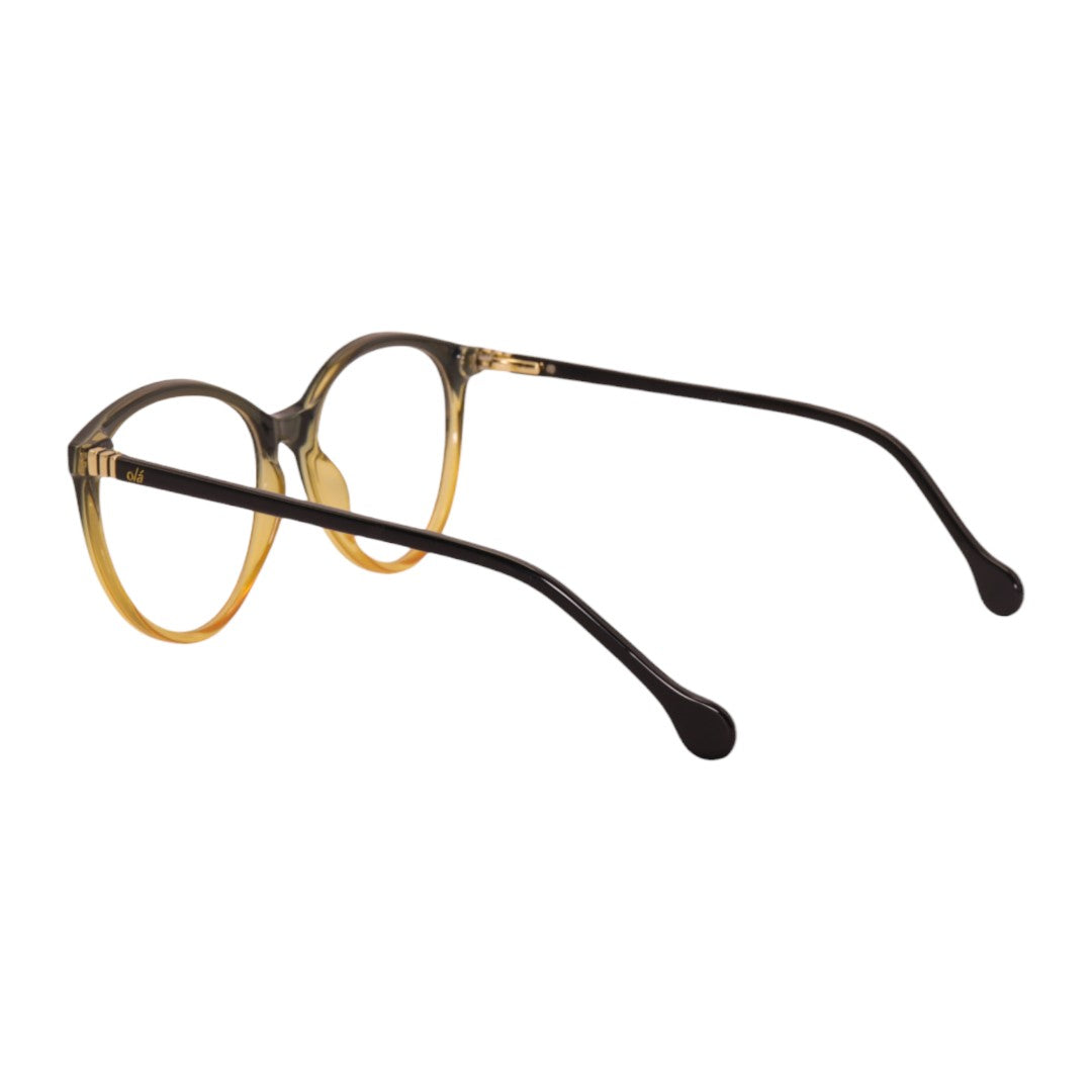 Armação para óculos de grau tr-90-nylon gatinho marrom