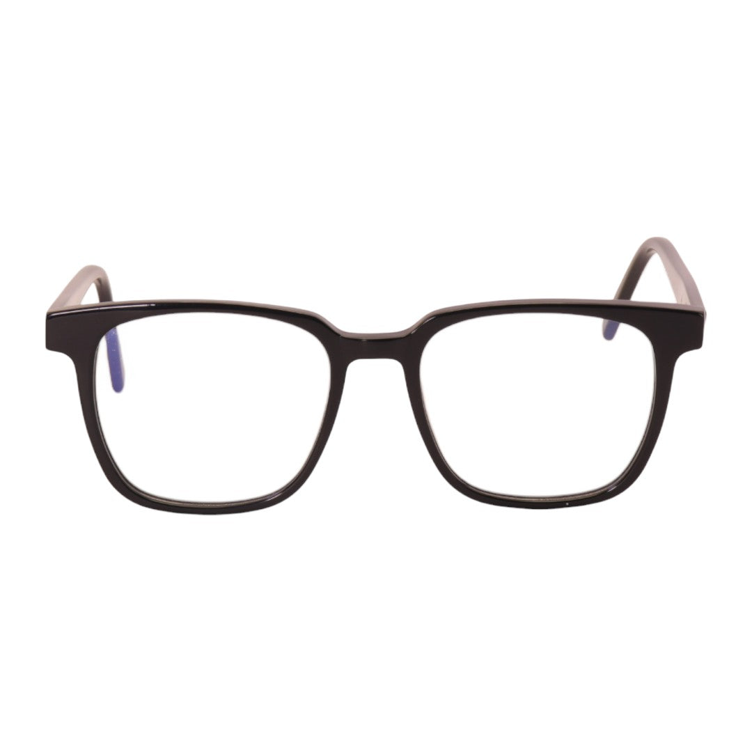 Armação para óculos de grau tr-90-nylon quadrado preto/ grafite