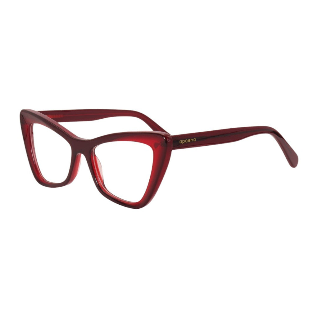 Armação para óculos de grau acetato gatinho tartaruga/ vermelho