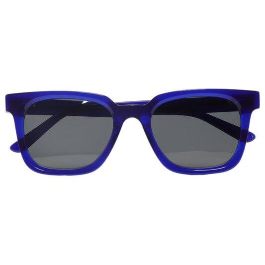 Óculos de sol acetato quadrado azul/ preto