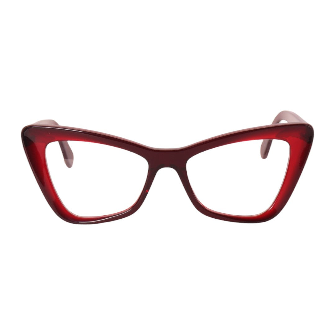 Armação para óculos de grau acetato gatinho tartaruga/ vermelho