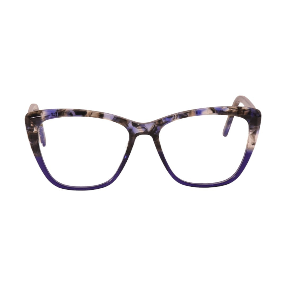 Armação para óculos de grau tr-90-nylon gatinho grafite/ azul