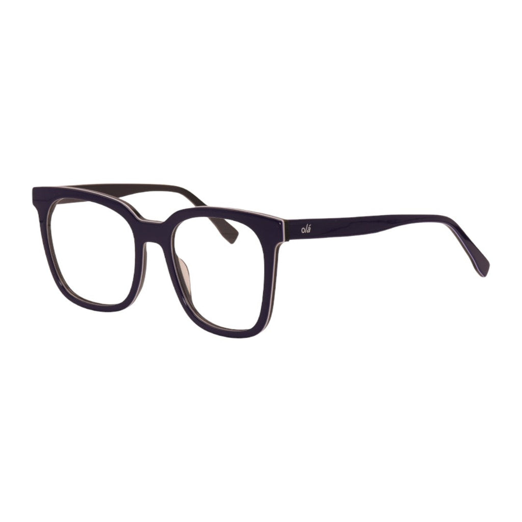 Armação para óculos de grau tr-90-nylon quadrado azul/ verde
