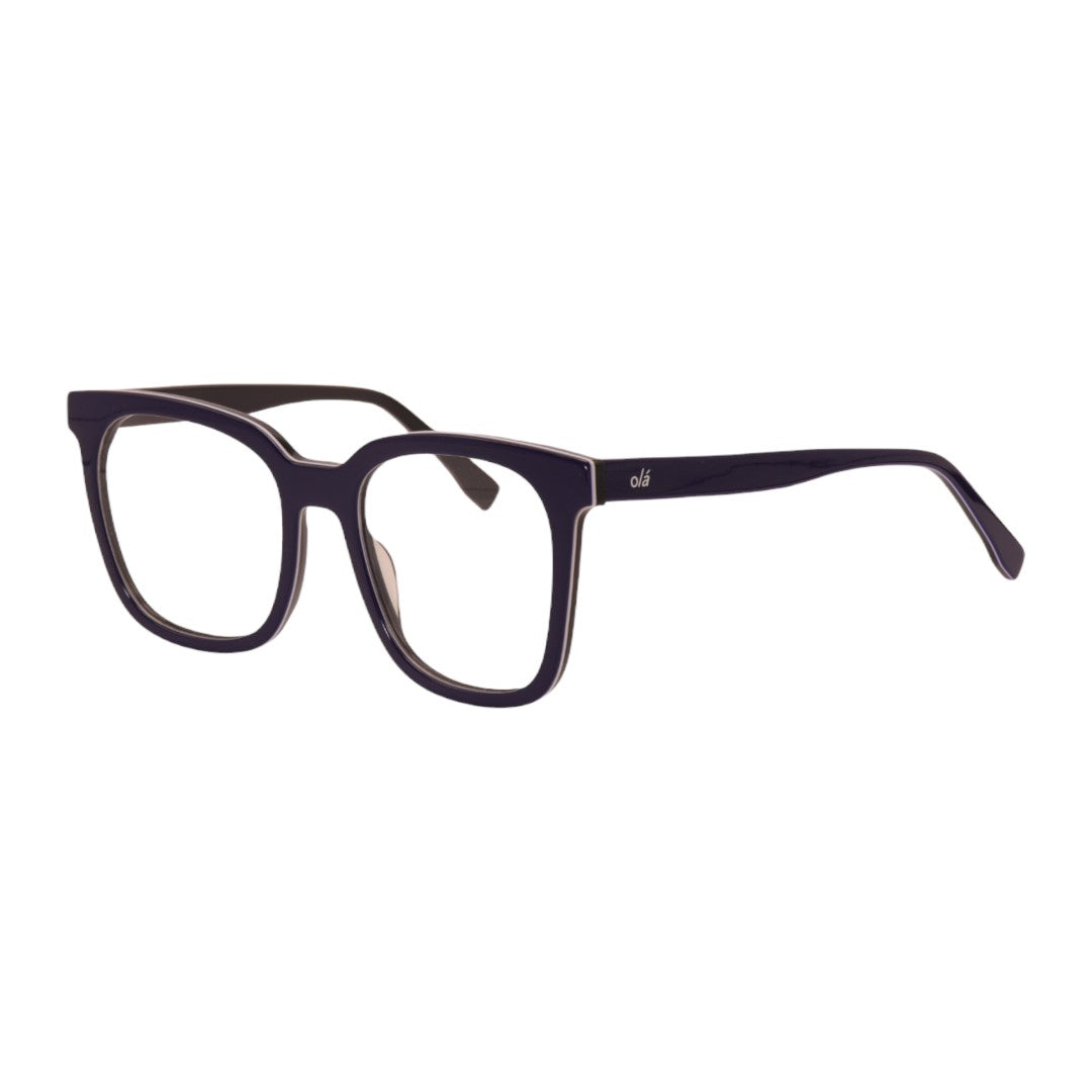 Armação para óculos de grau tr-90-nylon quadrado azul/ verde